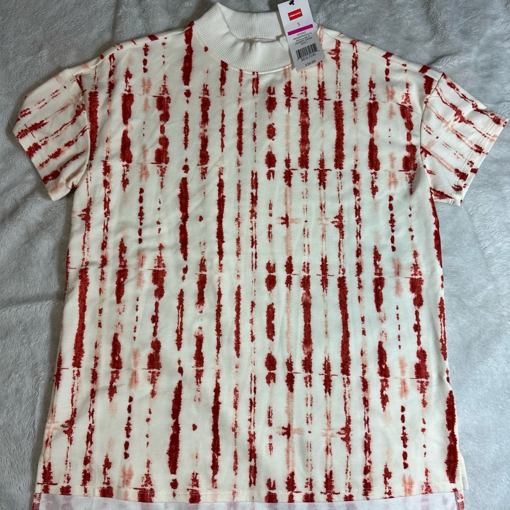 New Directions Studio Mock neck Shortsleeve Top New With Tags